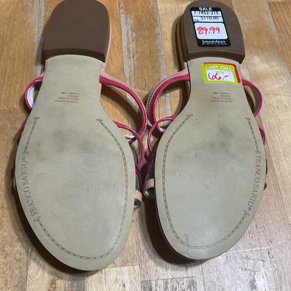 Franco Sarto pink slide sandals - Picture 4 of 7